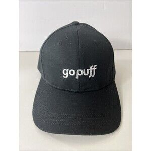 gopuff Adult Hat Cap Black One Size Adjustable Baseball Logo Food Deliver